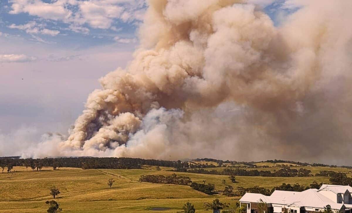 A bushfire has been burning in The Gurdies in South Gippsland since Thursday.