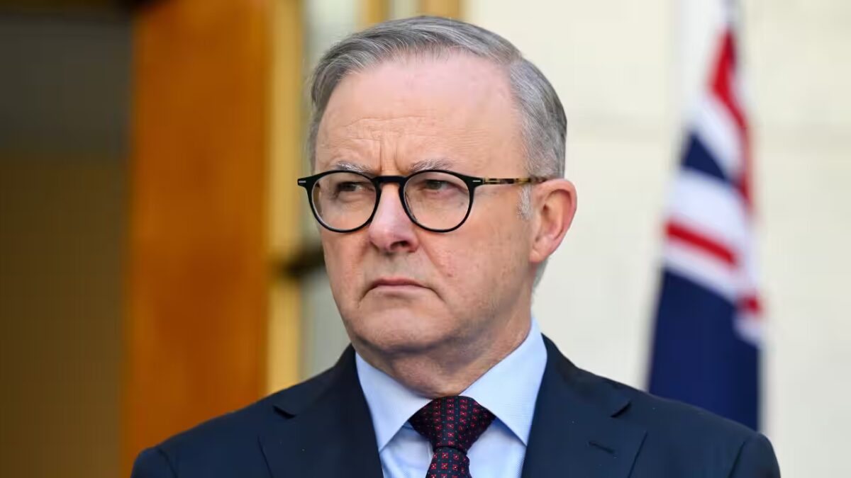 Anthony Albanese steelworks