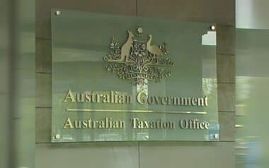 a sign of the Australian Government's Australian Taxation Office (ATO)
