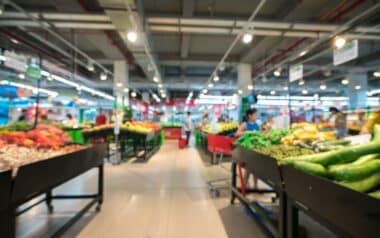 Supermarket Blurred Background