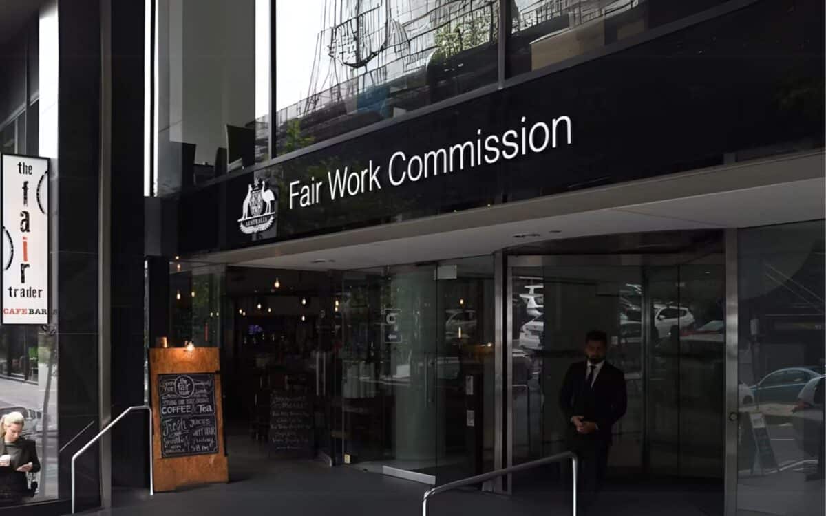 The exterior of the Fair Work Commission building