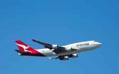 Qantas Boeing 747-400 Flying