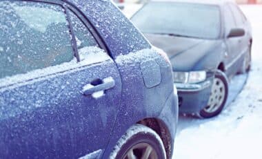 Frost on cars