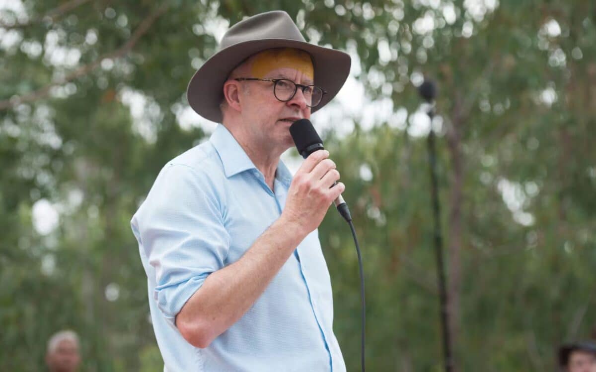 Australian Prime Minister Anthony Albanese at the Garma Festival