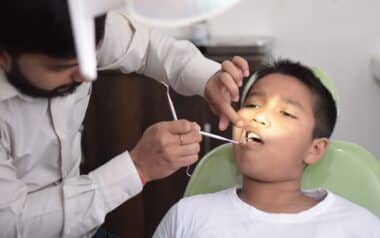 A Child in Dental Clinic
