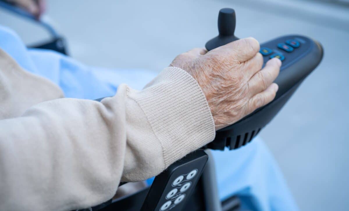 Elderly Person on PIP Using A Mobility Scooter