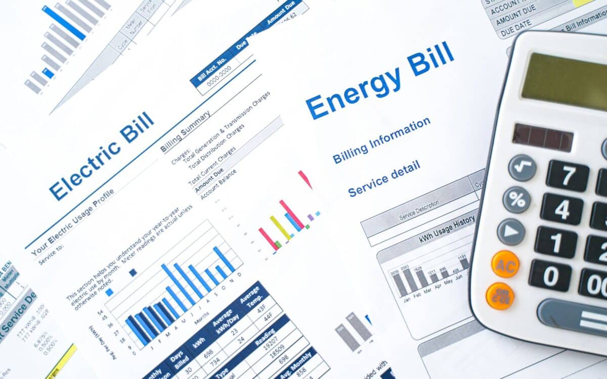 Energy bills statement and home energy consumption