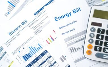 Energy bills statement and home energy consumption