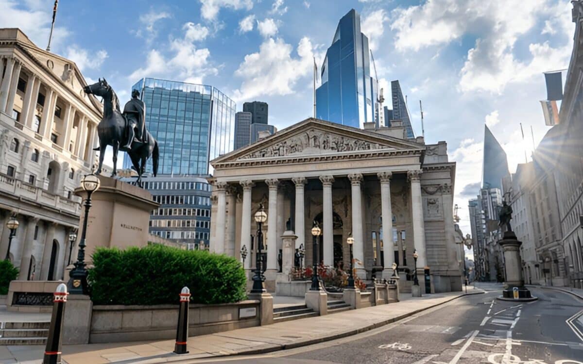 Labour-Royal Exchange in the City of London Britain