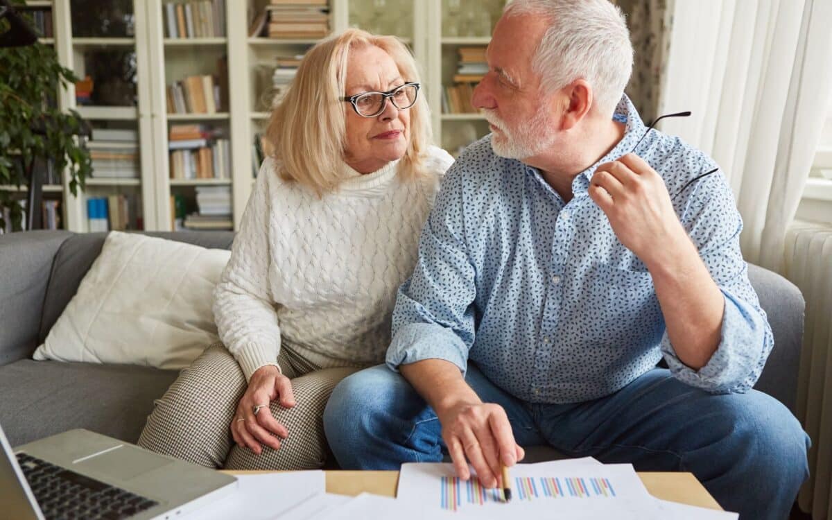 Retired Senior Couple Planning Attendance Allowance