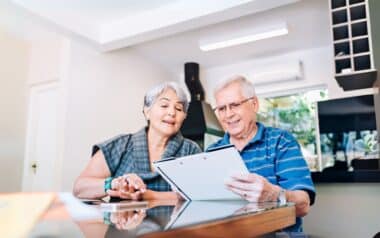 Senior couple planning tax changes