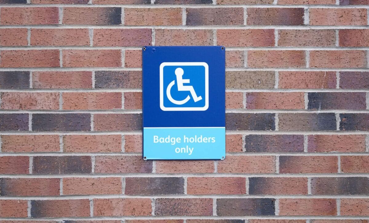 Blue badge holders