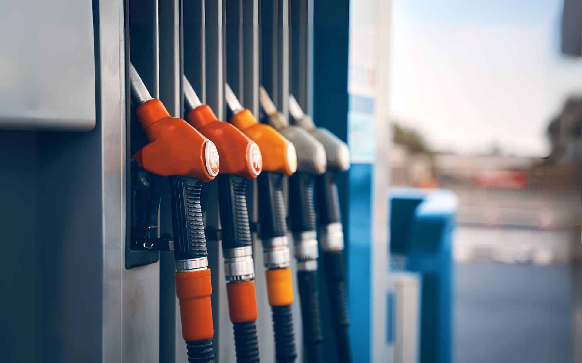 Fuel pumps service station