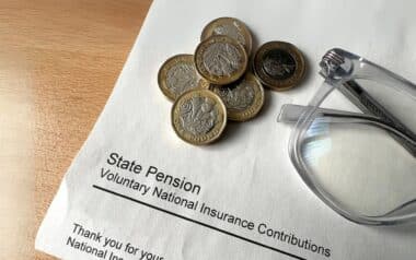 State Pension document with the phrase "State Pension"