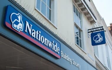 The exterior of a Nationwide Building Society branch