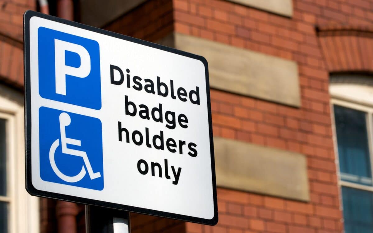 Disabled Badge Holders Only Sign