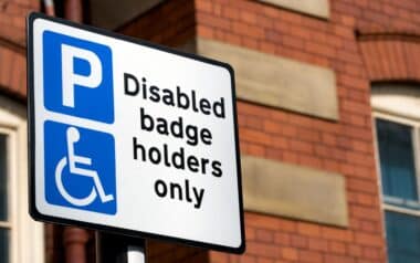 Disabled Badge Holders Only Sign