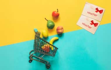 Self-service supermarket + voucher