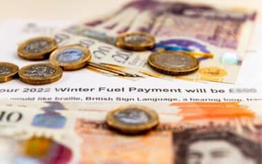 Winter Fuel Payment form + coins