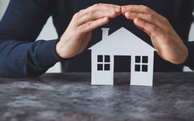 home insurance, house security concept