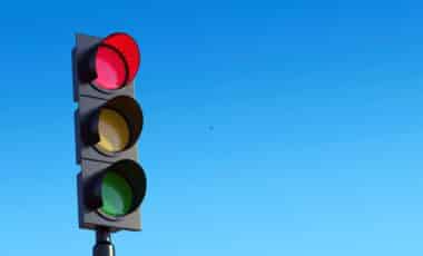 Red traffic light