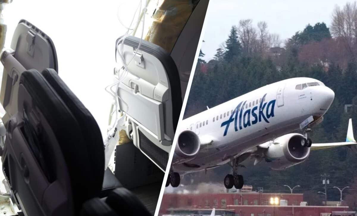 Detached door / Boeing 737 Max 9 of Alaska Airlines