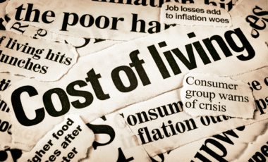 Newspaper Headlines Highlighting The Cost Of Living Crisis In The Uk