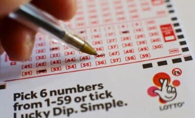 Image Of A UK Lotto Ticket