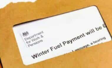 A Letter From The Department For Work And Pensions About Winter Fuel Payment