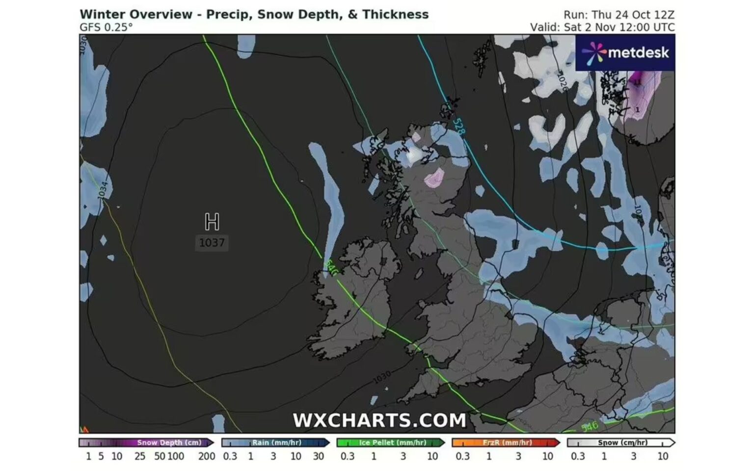 UK Weather Alert: -2C Snow Expected to Envelop the Whole of Britain ...