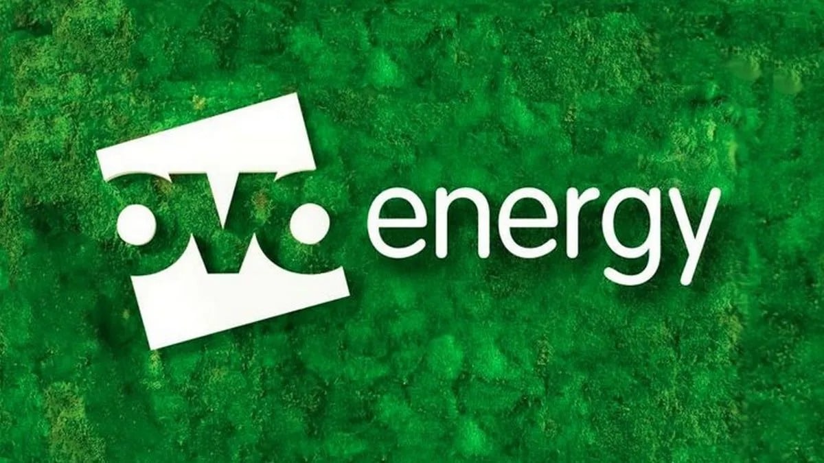 Ovo Energy Logo Against Green Backdrop