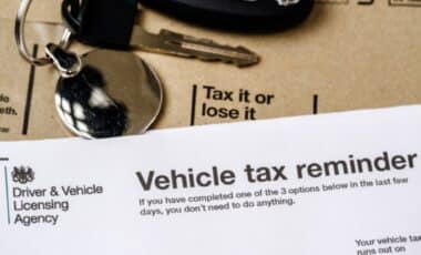 Vehicle Tax Reminder Notice From The Driver & Vehicle Licensing Agency (dvla)