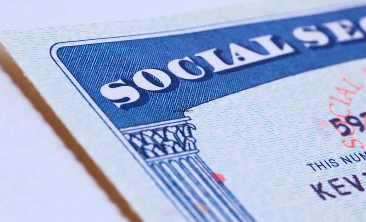 Close Up of a US Social Security Card