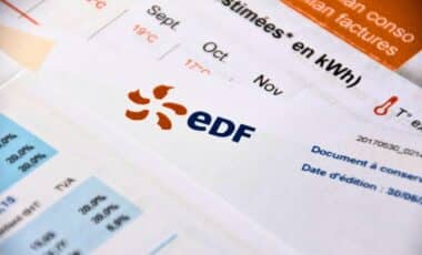 EDF logo appears on an electricity bill