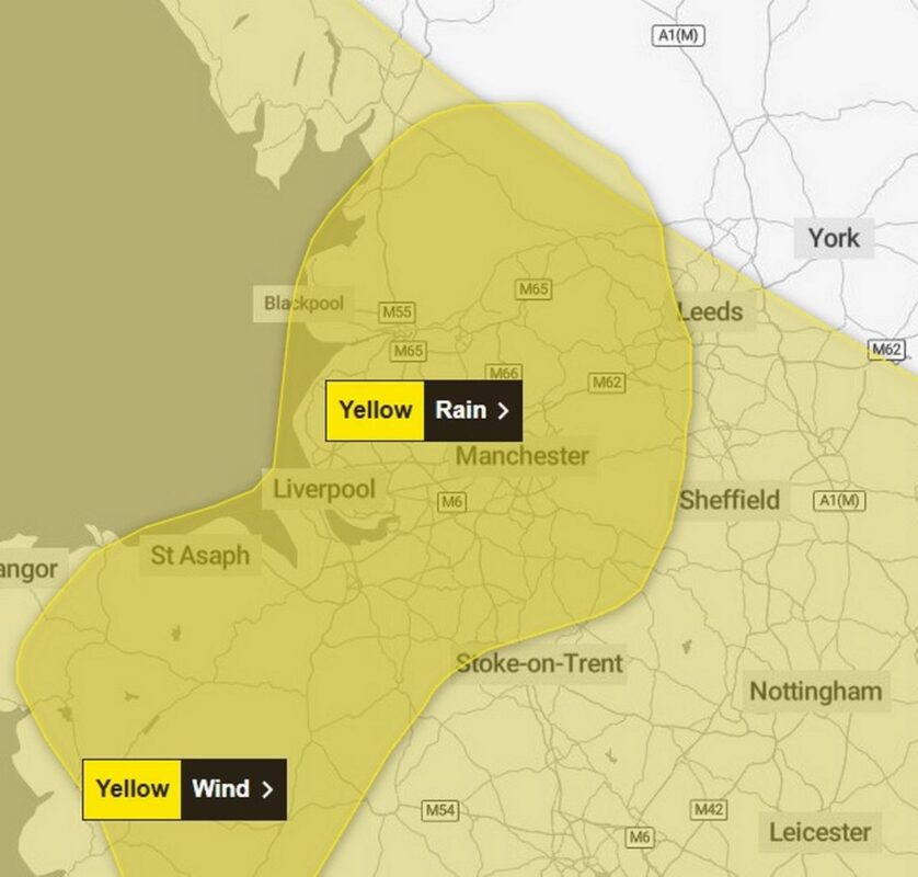 The Met Office Yellow Warning