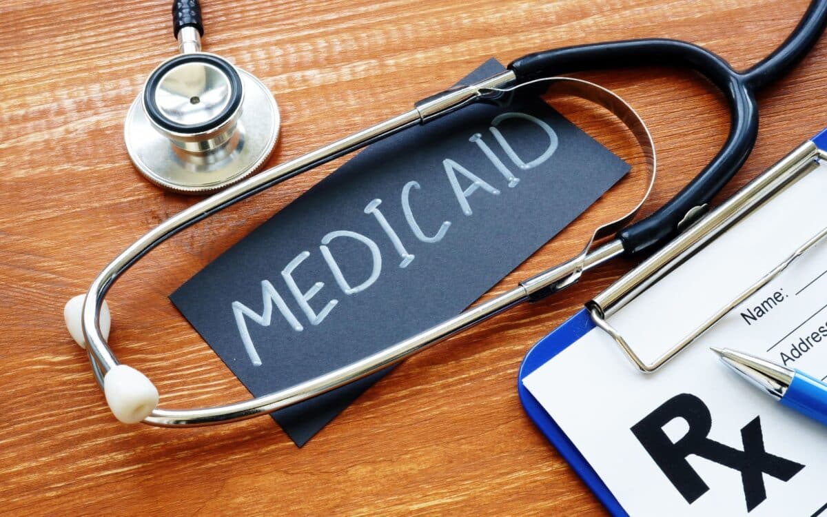 Medicaid is shown on the conceptual business photo