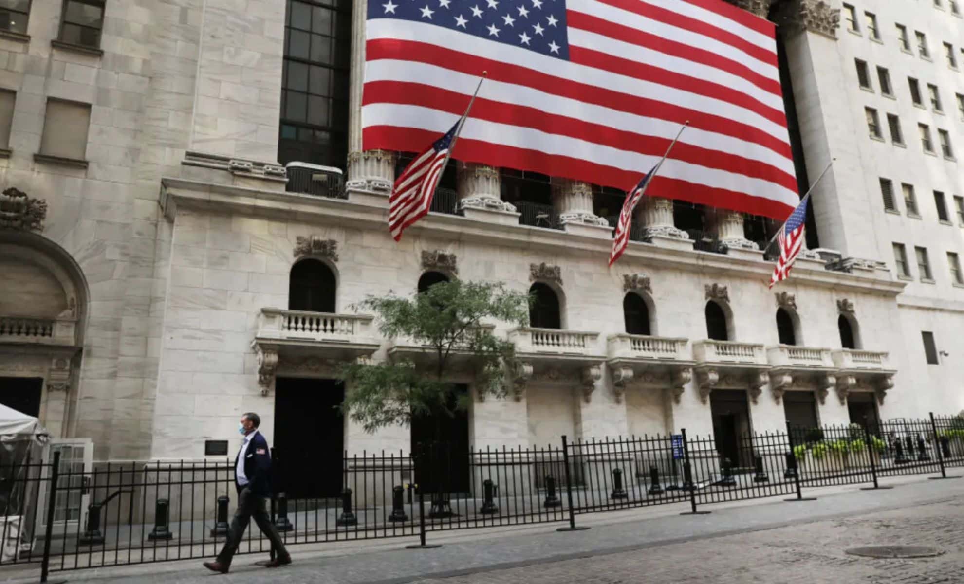 The New York Stock Exchange (NYSE) in lower Manhattan. Spencer Platt Getty Images