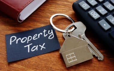 Conceptual photo showing printed text Property tax
