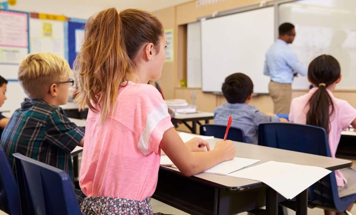 Pupils in class