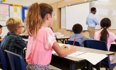 Pupils in class
