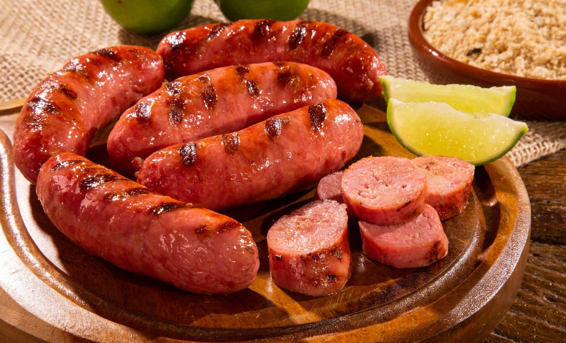 Sausages plastic contamination