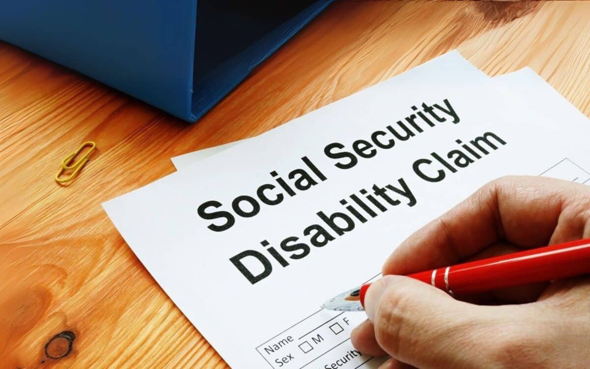 SSDI claim form