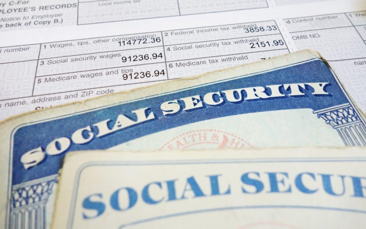 Social Security Form Up Close