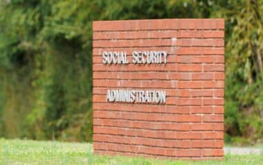 Social security administration sign