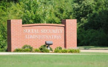 Social Security Administration sign