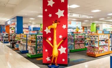 The inside of a Toys “R” Us Store