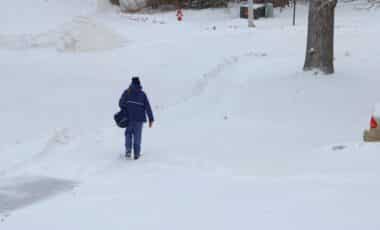 Snow storm bomb cyclone