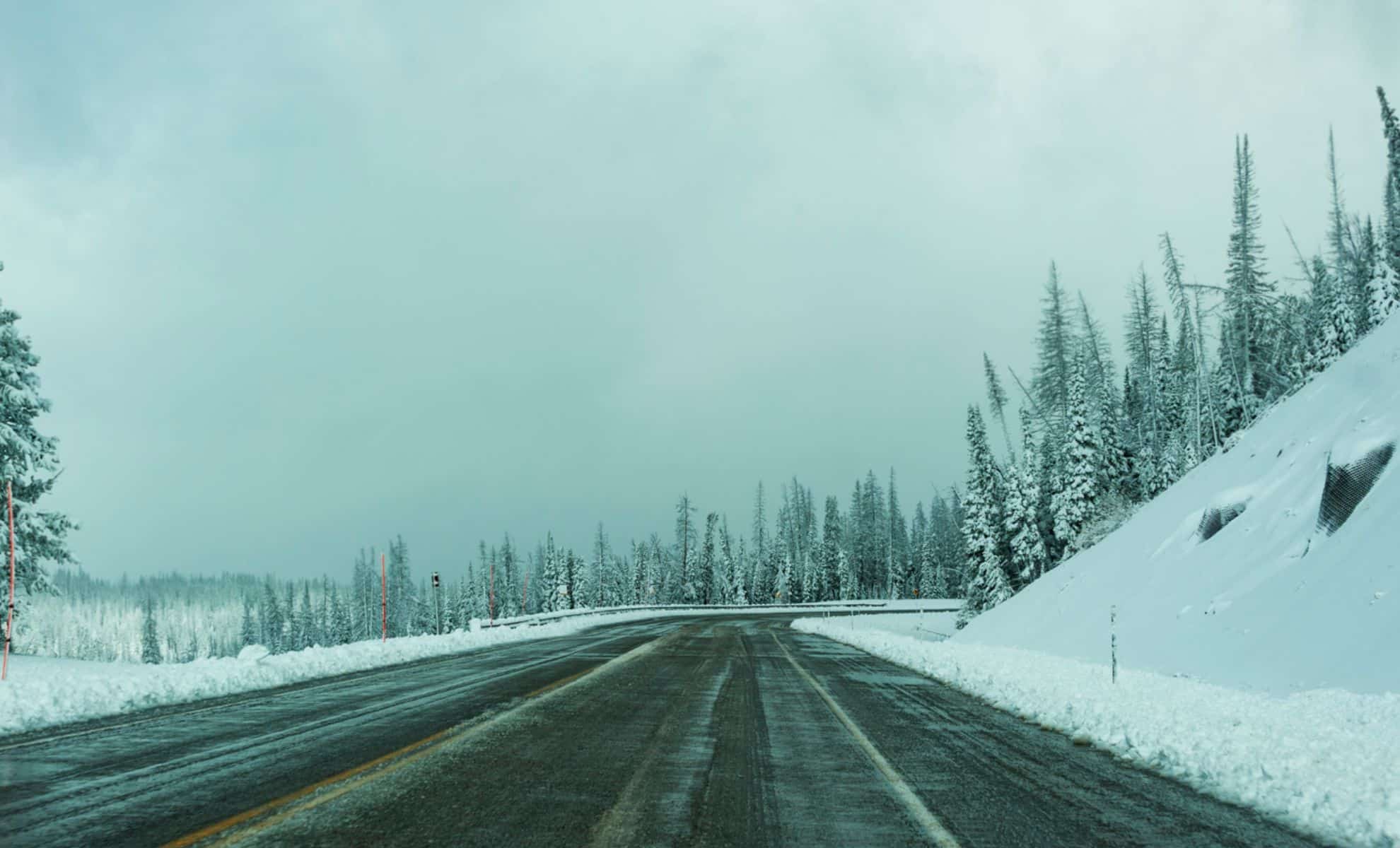 Snow Builds across Mountain Regions as Strong Winds and Slick Roads ...