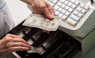 Cash Register, Cashier, Coin.