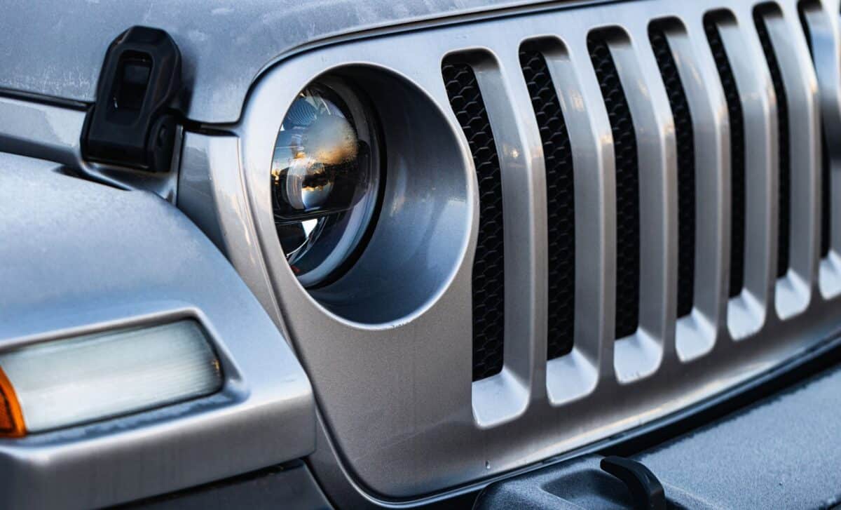 Close-up of a Jeep Wrangler